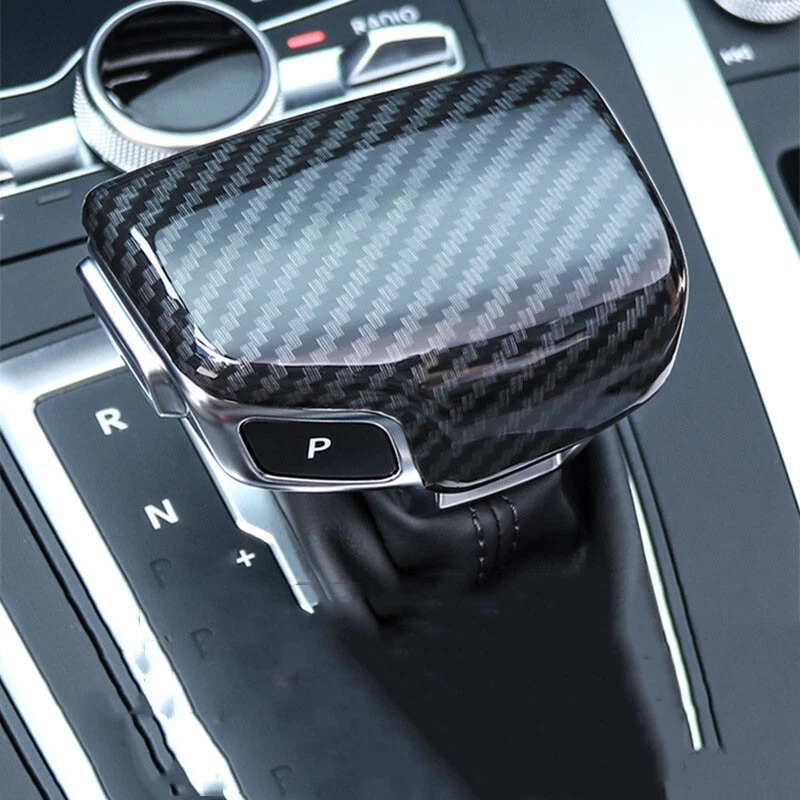 Cubierta de perilla de cambio de fibra de carbono para Audi A4 A5 S5 RS5 Q7, Q5 de 17-up Foto 3 de 4