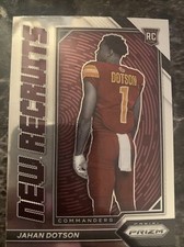 Jahan Dotson  Rookie 2022 Panini Prizm Football Nr-9 New Recruits