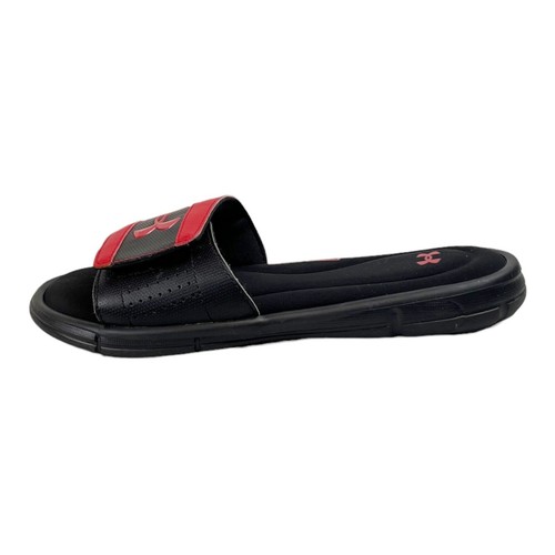 Under Armour Red / Black 4D Foam Slides Sandals Men's Size 8 - Picture 5 of 11