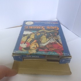 NES Gun Smoke Gun.Smoke  Complete in Box CIB  with Protector