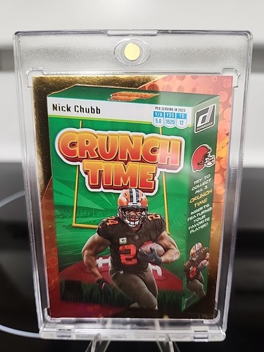Nick Chubb [Galactic] #CT-11 2023 Panini Donruss Crunch Time card