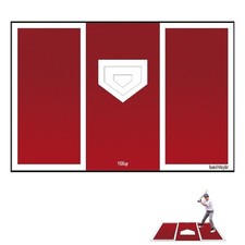 Baseball and Softball Hitting Mat for Batting Stance Practice, Indoor/Outdoor...