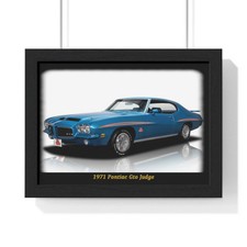 Iconic 1971 Pontiac Gto Judge Muscle Car Poster - Legendary Classic Auto Art
