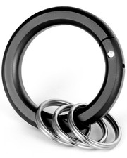 Multi-Use Carabiner Clips,Small Caribeener Clips with Key Rings, 1.4" Spring ...