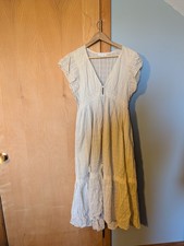 American Eagle Women's Size M Button Front Beach Cover Up Midi Dress Boho