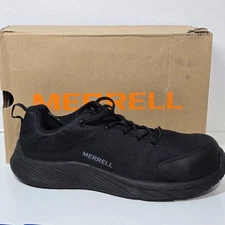 Merrell Men's Moab Flight Carbon Fiber Toe Safety Work Shoes Black Size 9