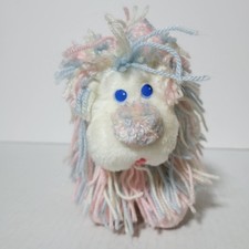Disney Fluppy Dogs Kenner Wiggle-Pup Plush Pink Blue White 7 inch 1986