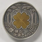 Lucky Rips TD Mint 2.5G .999 Gold, 3oz .999 Fine Silver Lucky Clover Round