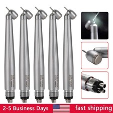5* NSK Style Dental Surgical 45° Degree LED High Speed Handpiece Turbine 4Holes