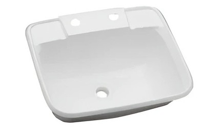 American Motorhome RV Bathroom Sink, 14 3/4 "x 12" WHITE 16186PwA