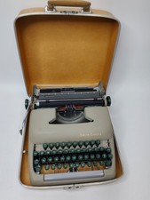 Vintage 1950’s Smith-Corona Sterling Clipper Portable Typewriter w/ Case thumbnail