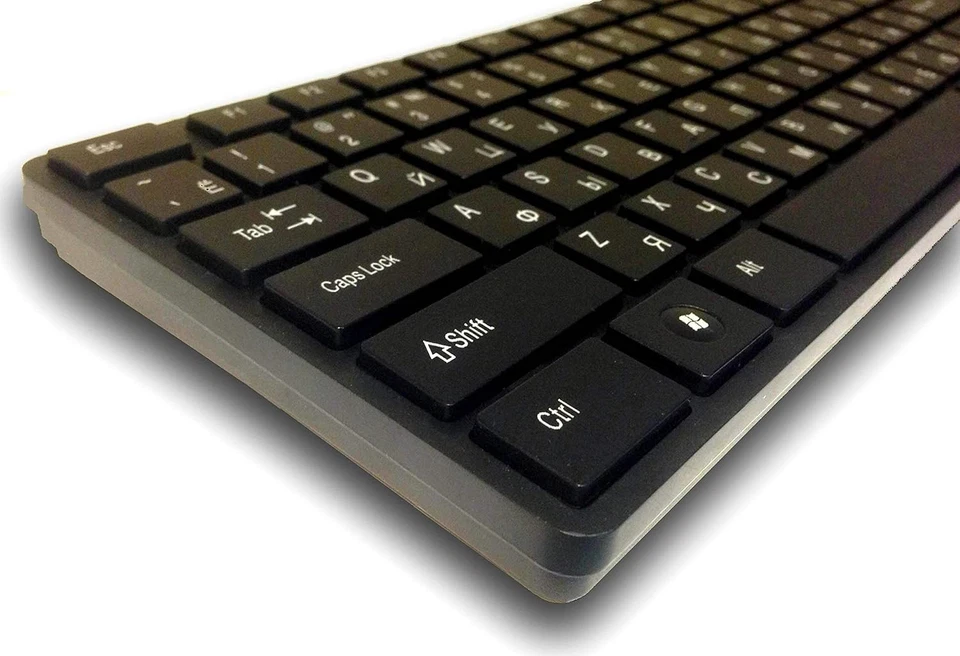 Russian English Cyrillic Keyboard - Full Size Slim Design - Image 4 of 4