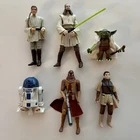 Star Wars 3.75in Figure Lot Vintage Kenner Leia Boushh + Clone Wars Figures