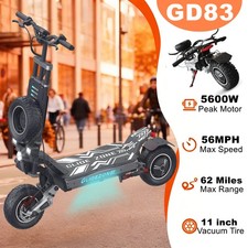 YINGLU 5600W Adult Electric Scooter Dual Motor 60V/30AH 62 Miles Range E-scooter
