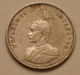 1905 A Silver Rupie of German East Africa