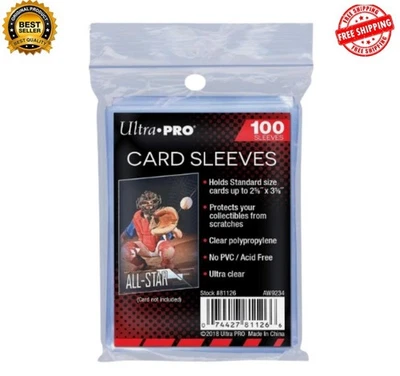 100 Ultra Pro Standard Soft Penny Card Sleeves Pokemon & YuGiOh