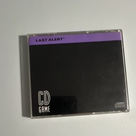 Last Alert TurboGrafx-16 CD manual jewel case and game .