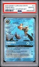2025 DISNEY LORCANA EN P3-PROMO 11 TINKER BELL - GIANT FAIRY PSA 10
