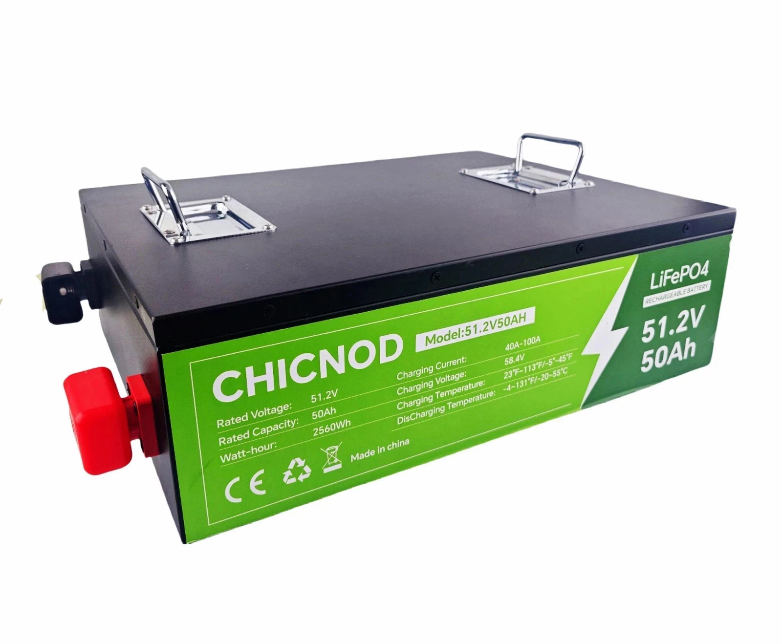 NEW 48V 50Ah LiFePO4 Lithium Battery 15000+ Deep Cycles rechargeable Battery