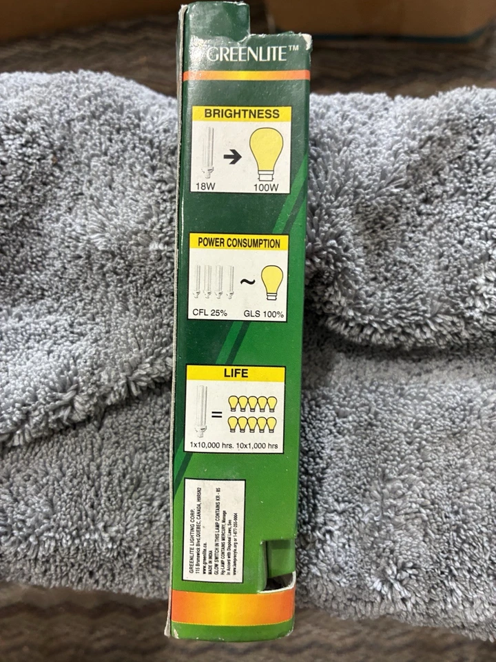 Greenlite CFL 18W Q/35K G24-d2 ISO 9002 Foto 2 de 2