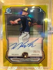 2026 Bowman chrome 1st gold auto Josh Knoth 25/75 CPA-JK