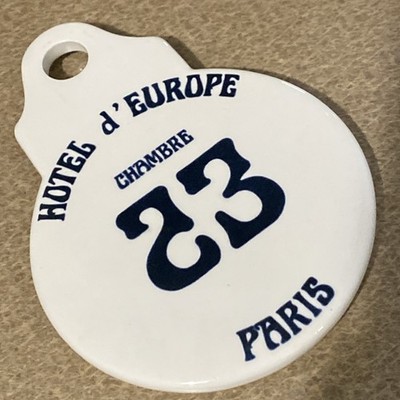 Tastesetter Coaster Kaplan's French Country Store HOTEL d' EUROPE CHAMBRE PARIS