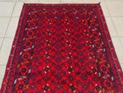 Rare Hand Knotted Vintage Afghan Turkmen Basheeri Wool Area Rug 6.4 x 3.5 Ft — photo 8