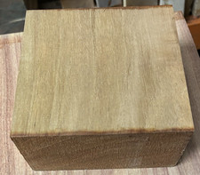 ONE GENUINE MAHOGANY BOWL BLANK LATHE TURNING WOOD LUMBER CARVE 6" X 6" X 3"