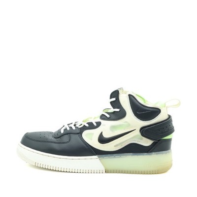 Nike Herren Air Force 1 Mid React Schwarz/Limettengrü Design Sneaker EU 44