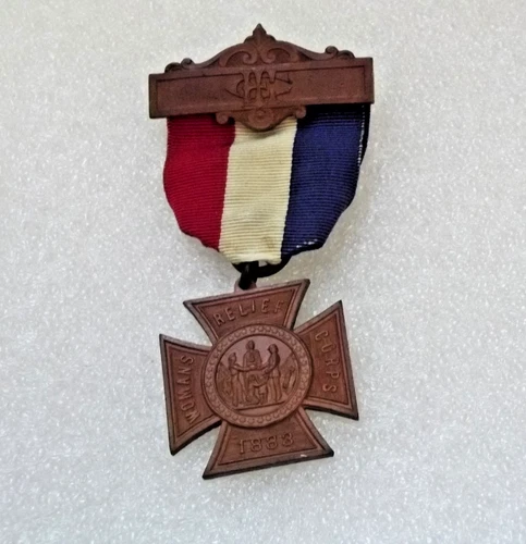 US Civil War Grand Army of the Republic Woman's Relief Corps FCL Medal Vintage