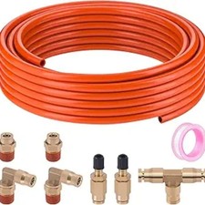 1/4" Air Line Kit for Air Spring Bag Suspension Kit with Fittings, 25 FT Air Lin