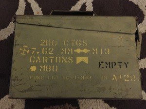 US Military  30 cal ammo can