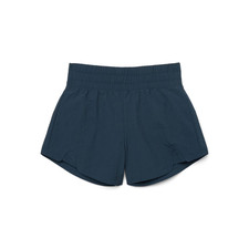 Athletic Works Running Shorts Girls Size L 10-12 High waist Short Navy Blue