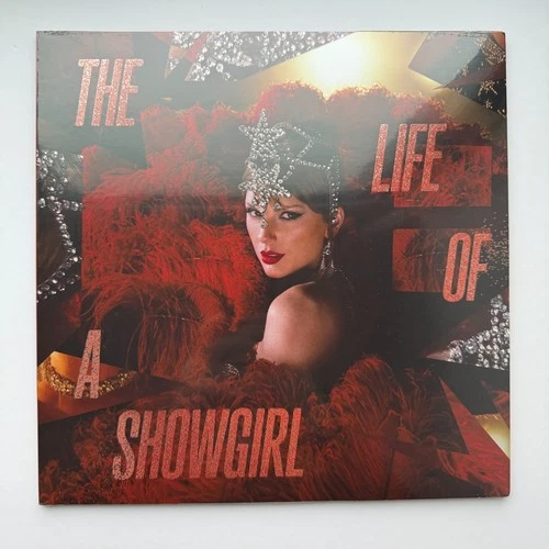 Taylor Swift LIFE OF A SHOWGIRL Tiny Bubbles Champagne Red Lipstick & Lace Vinyl