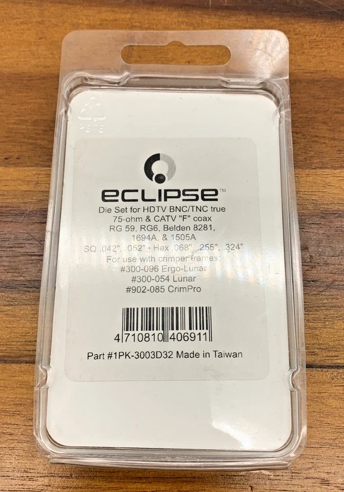 Die Set 1PK-3003D32 HDTV True 75 Ohm BNC/TNC & CATV F-Type RG59 New - Image 4 of 4