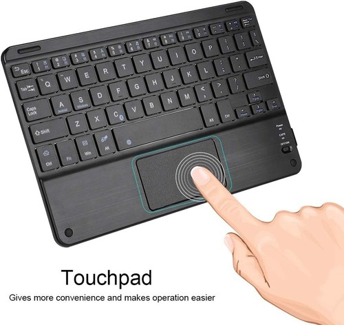 Kabellose Tastatur mit Touchpad 2.4G Slim Tragbar für Tablet Smart Computer - Bild 4 von 7
