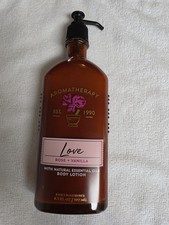 Bath  Body Works Aromatherapy Love Rose Vanilla Essential Oils Body Lotion New