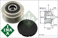 INA 535013510 Generatorfreilauf Freilauf Generator FüR Hyundai FüR Kia