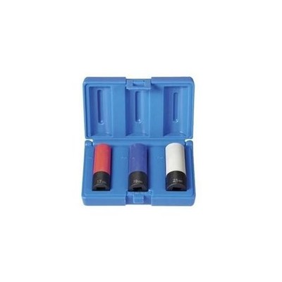 Grey Pneumatic 1503TP 3Pc 1/2'' Drive Extra Thin Wall Socket Set