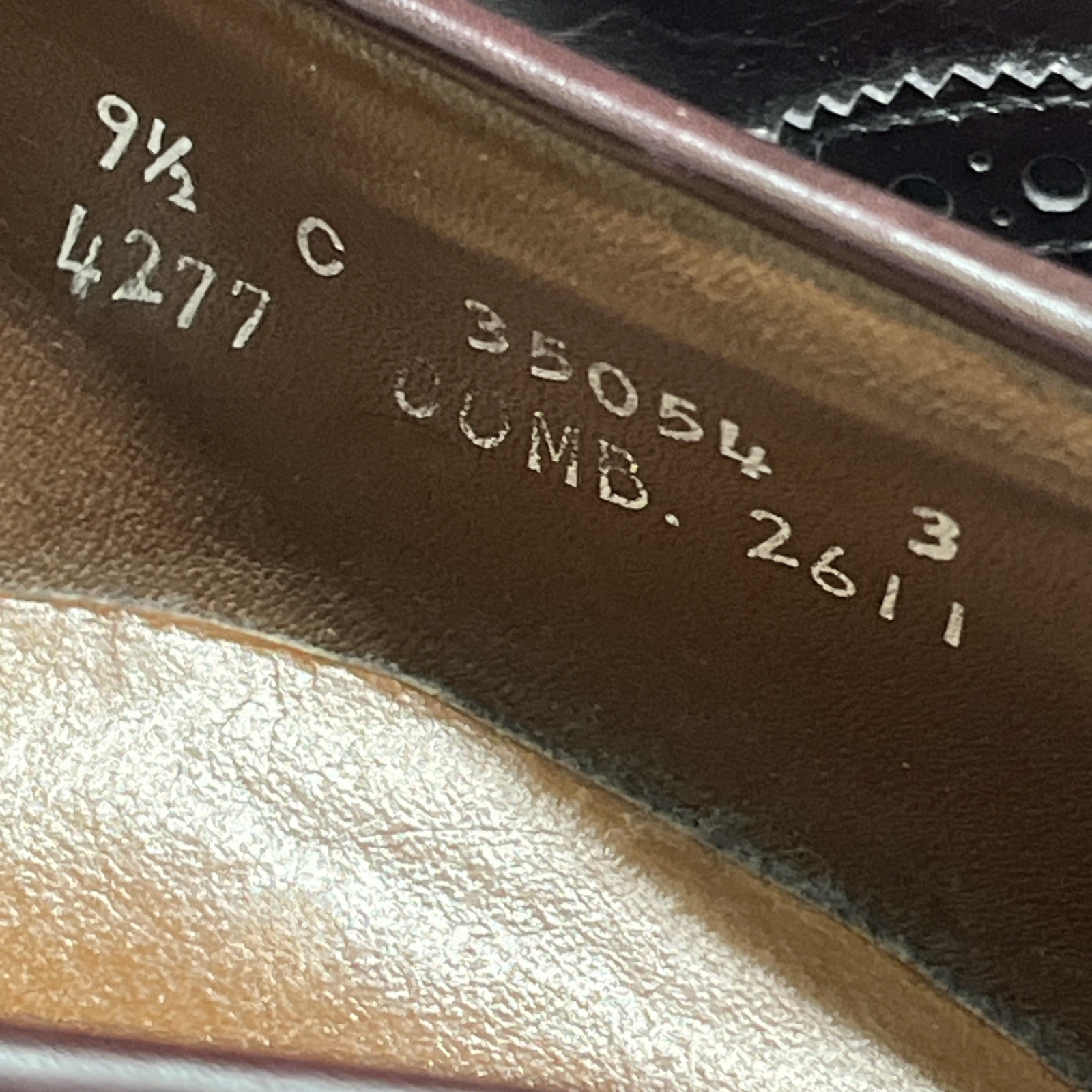 SAOLA Scarpa Allen Edmonds uomo 10 Wilbert pelle marrone comoda blucher Oxford casual