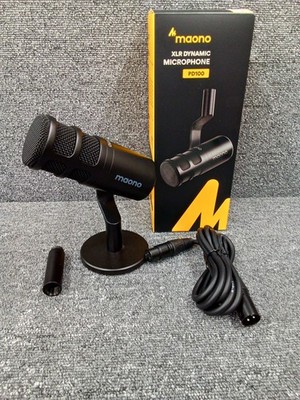 MAONO PD100 Podcast XLR Dynamic Microphone, Good Condition From Japan