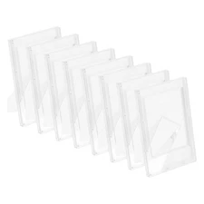 8 Pcs Mini Picture Frames 2.4 x 3.5 Inch Rectangle Photo Frame, Frosted Clear