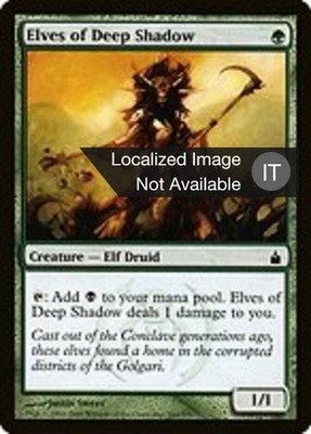 MtG* - FOIL Dunkelelfen (Elfen des tiefen Schattens) - RAV-IT
