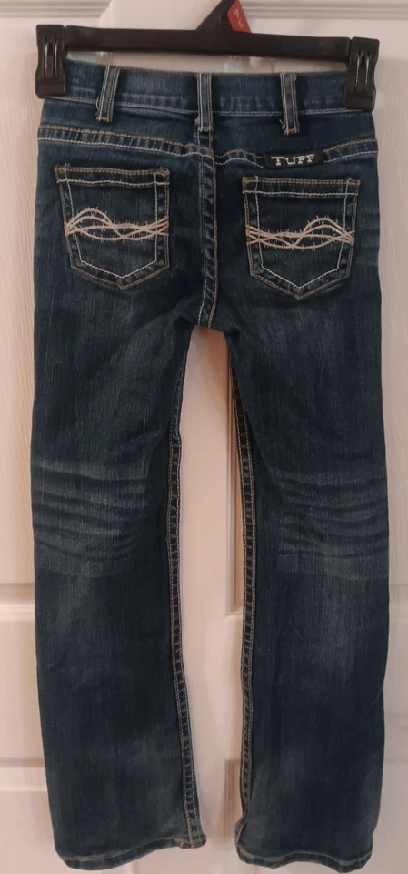 Pantalones de mezclilla de toba de vaquera talla 7 para niñas Foto 2 de 4