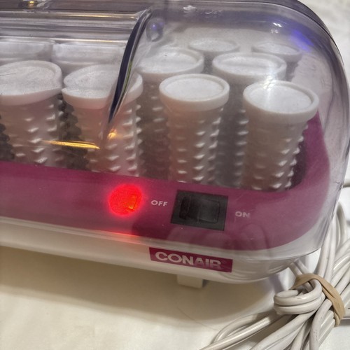 Conair Wavemaker Model HS-35 20 Hot Rollers Hair Curlers With Few Clips. Tested - 第 2/5 張圖片