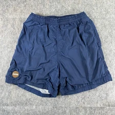 Pleasures Refresh Nylon Shorts Men's Large Blue Drawstring Pockets 5.5" Inseam