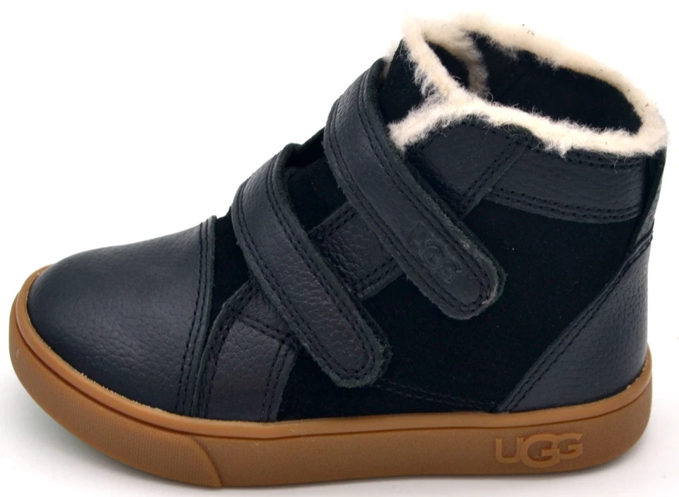 Zapatos UGG Rennon Ii para niños pequeños | Negros | 1104989T-BLK | Auténticos Nuevos Foto 2 de 4