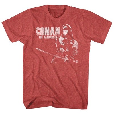 Conan - White - Short Sleeve - Heather - Adult - T-Shirt