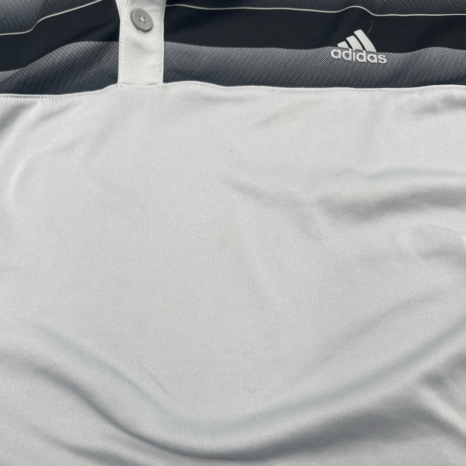 Adidas Golf Men's Extra Large XL Polo Shirt Black Gray Performance Short Sleeve thumbnail 5