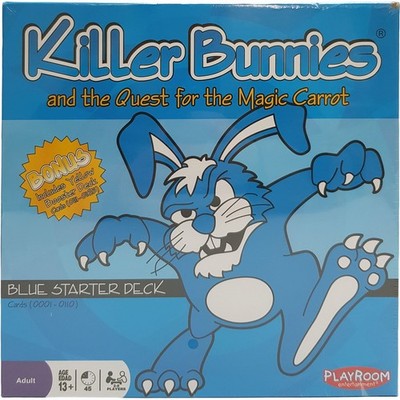 Killer Bunnies & The Quest For The Magic Carrot Kartenspiel Blau Startpaket 13+